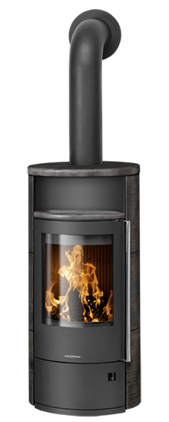 kamīnkrāsnis oranier polar neo 4 melna keramikas apdare