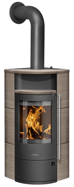 kamīnkrāsnis oranier polar neo eck ar brūnu keramikas apdari