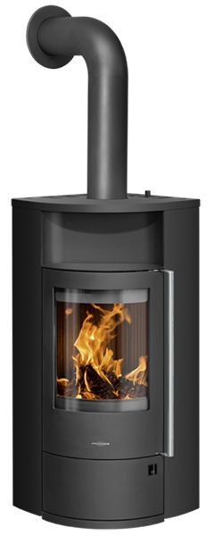 kamīnkrāsnis oranier polar neo eck melna tērauda apdare