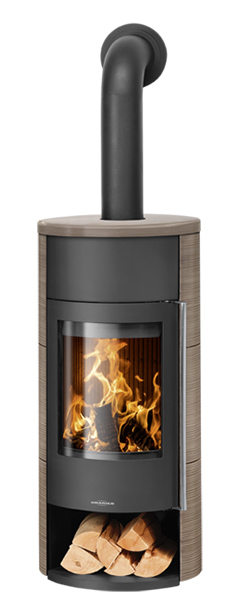 kamīnkrāsnis oranier polar neo w+ brūna keramikas apdare