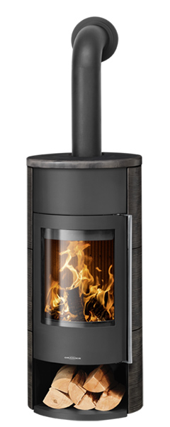 kamīnkrāsnis oranier polar neo w+ melna keramikas apdare