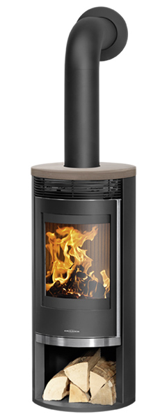 kamīnkrāsnis oranier rota 2.0 brūna keramikas virsma