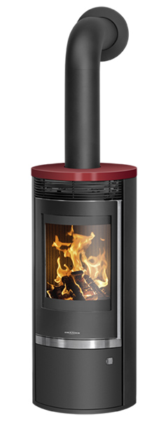 kamīnkrāsnis oranier rota top 2.0 bordo keramikas virsma