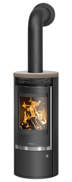 kamīnkrāsnis oranier rota top 2.0 brūna keramikas virsma