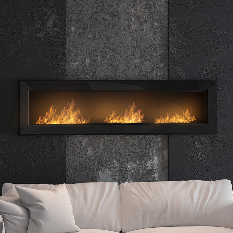 biokamīni simple fire frame 1800