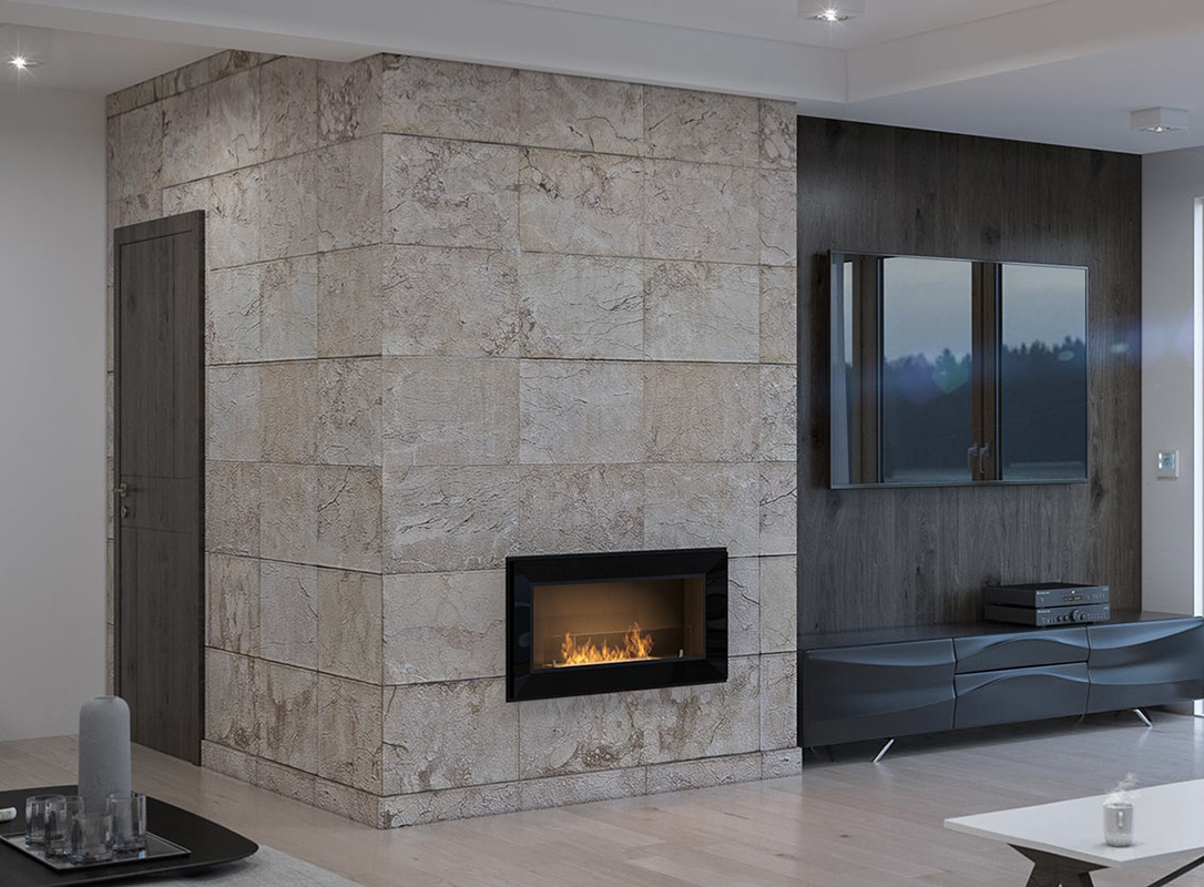 biokamīns simple fire frame 900 2