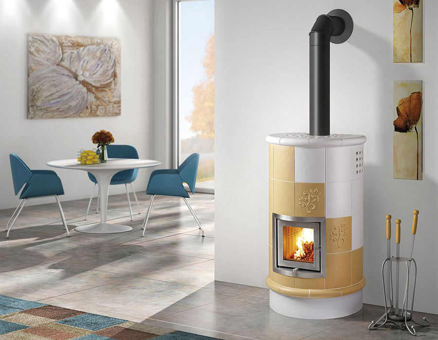 keramikas kamīnkrāsns la stubetta rondo 1