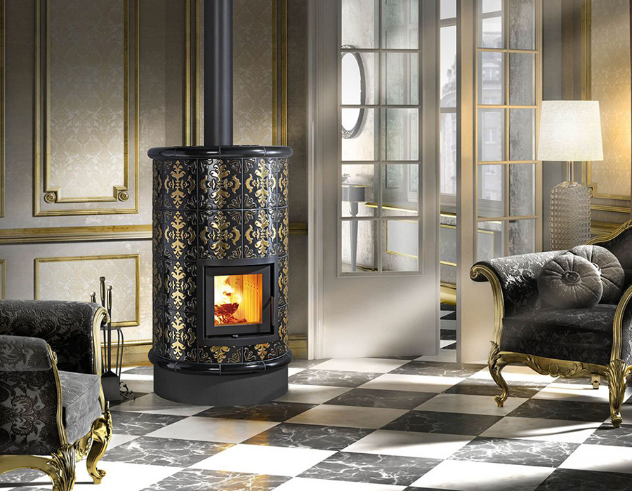 keramikas kamīnkrāsns la stubetta rondo 2