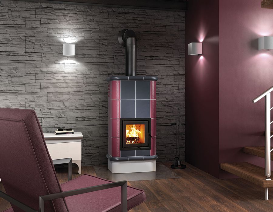 keramikas podiņu kamīnkrāsns la stubetta quadra 7