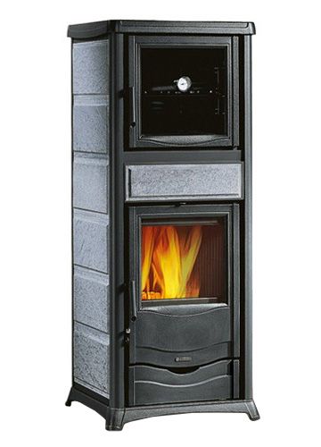 kamīnkrāsnis la nordica rossella plus forno evo ar ziepjakmens apdari