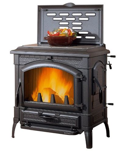 kamīnkrāsnis la nordica isotta con cerchi evo melnā krāsā