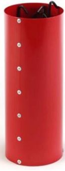 kamīna piederumi facto sarkanā krāsā